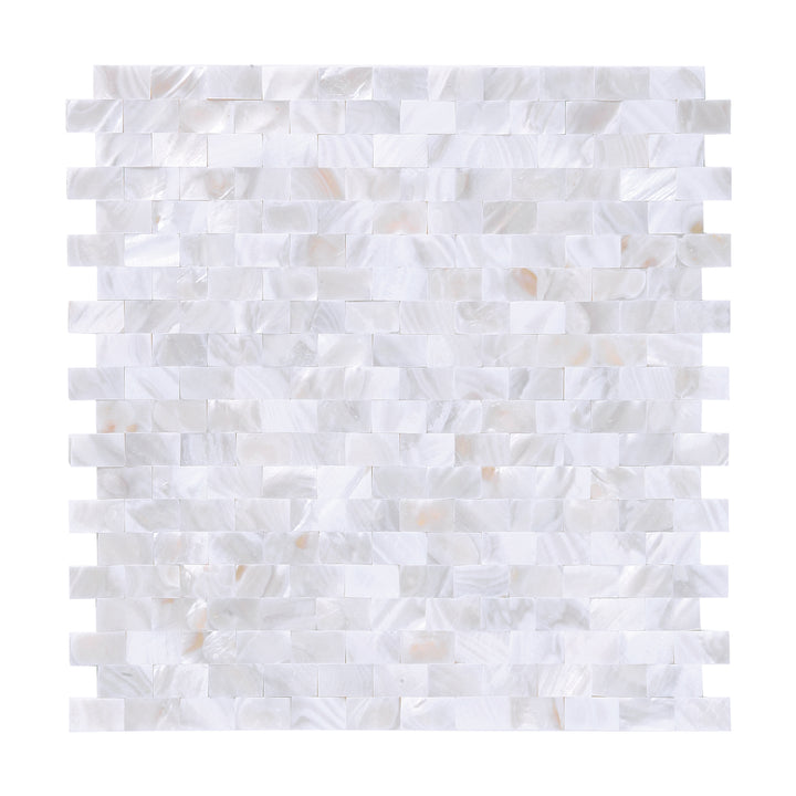 White Nature Mother of Pearl Tile