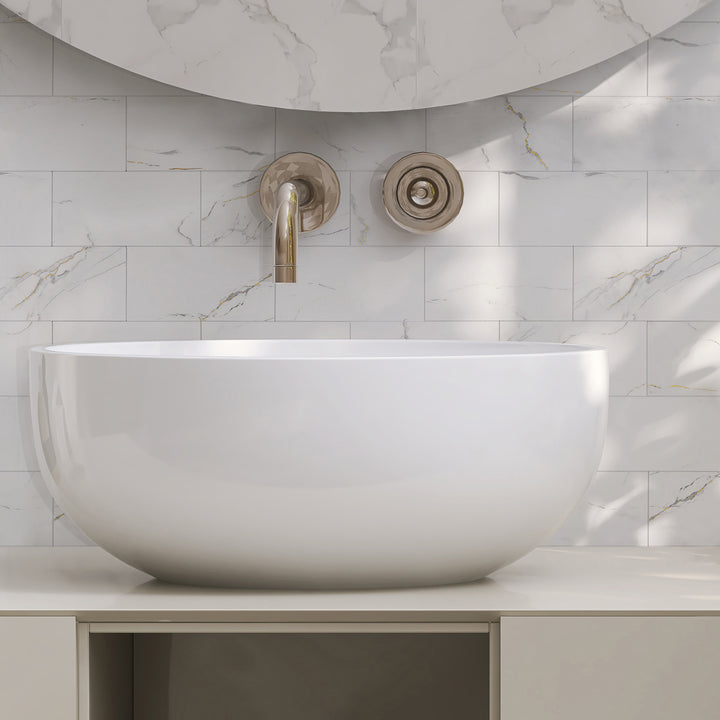 The graceful and calming effect post-installation in the bathroom