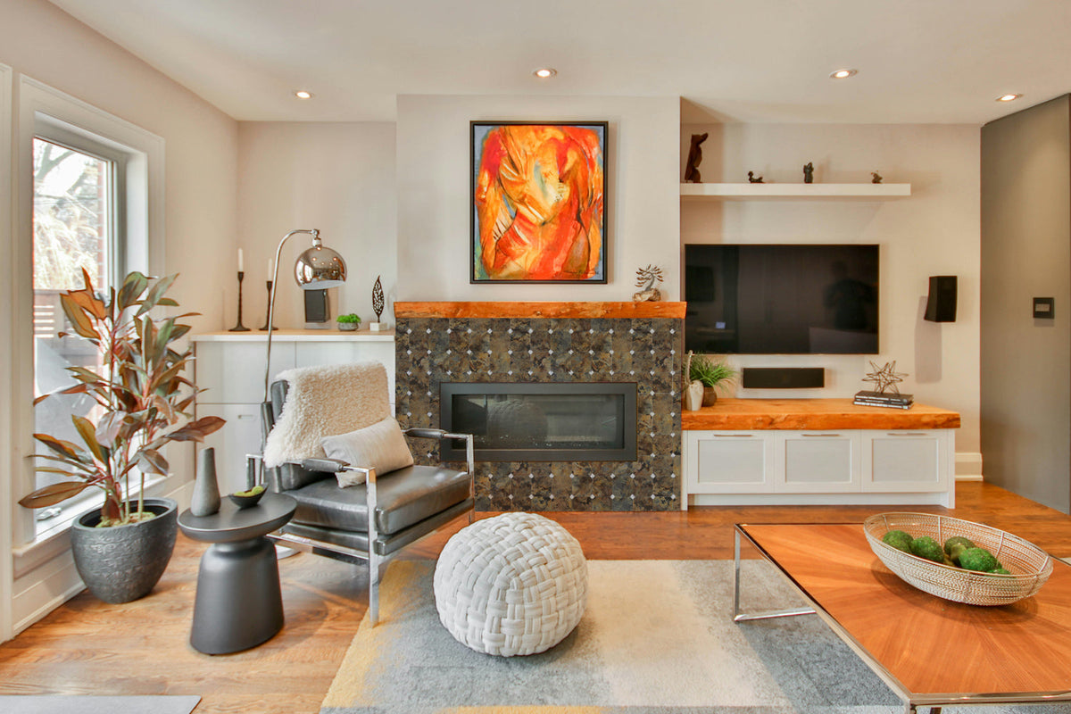 peel and stick fireplace tile