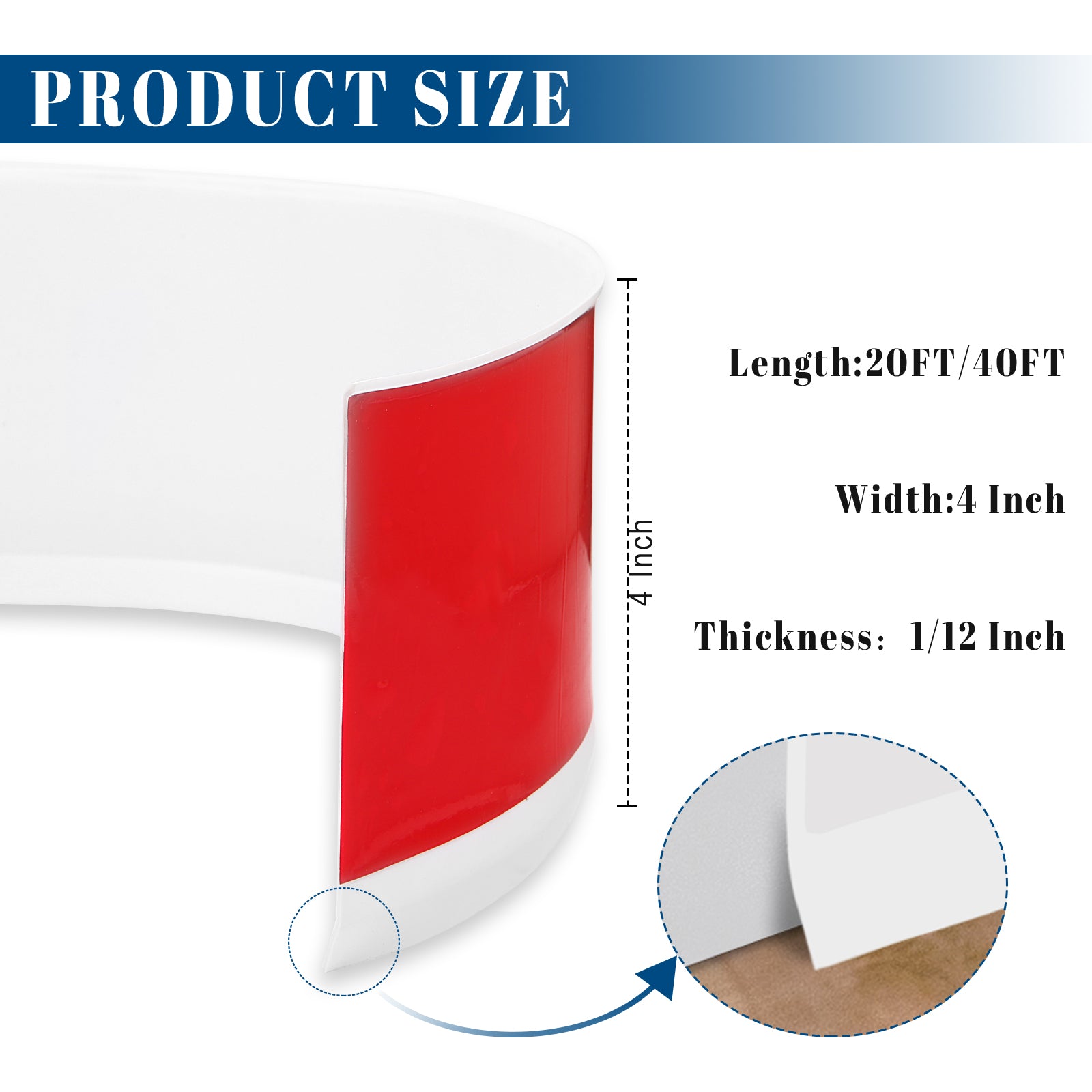 wall base size