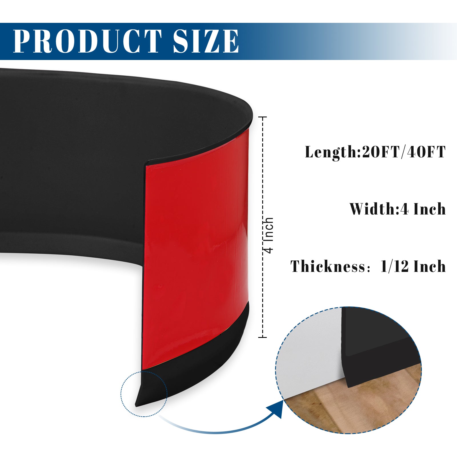 wall base size