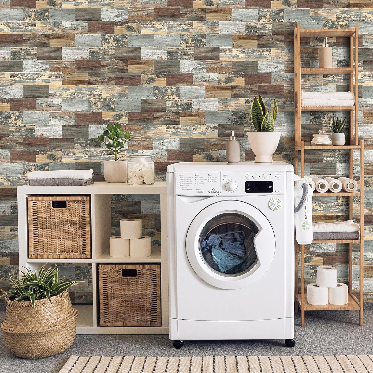 The outcome after installing the laundry room