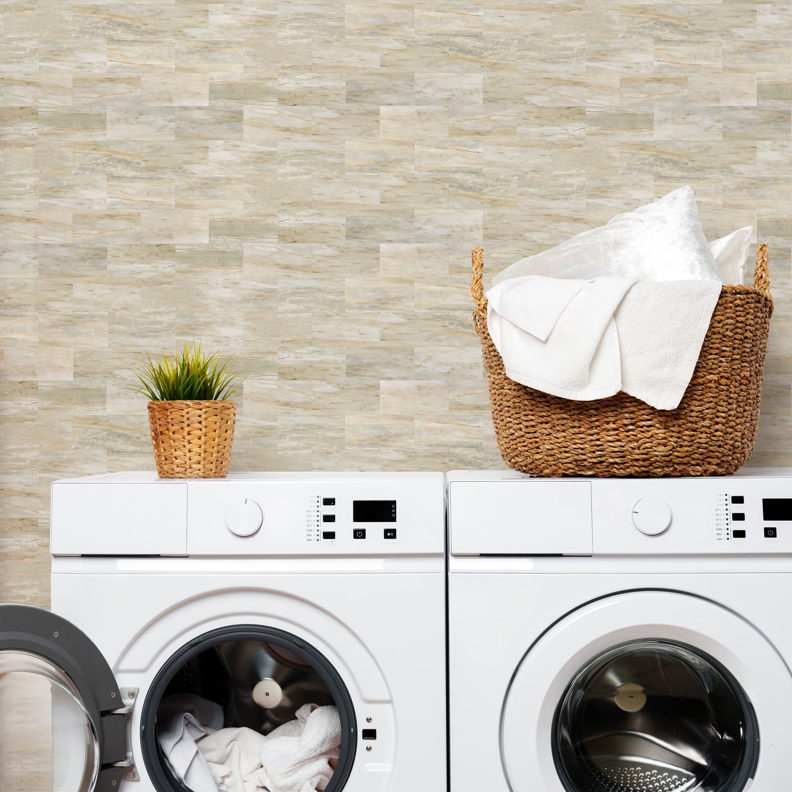Elegant aesthetic in the laundry room