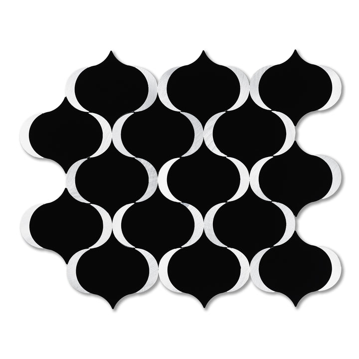 black peel and stick lantern tile