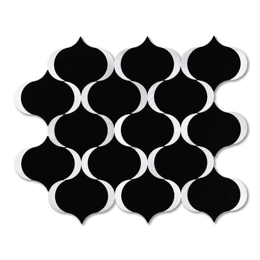 black peel and stick lantern tile