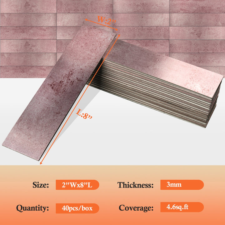 subway tile size
