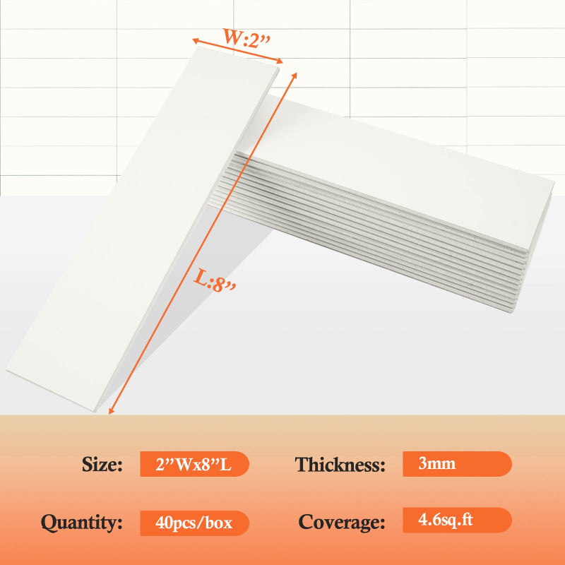 subway tile size