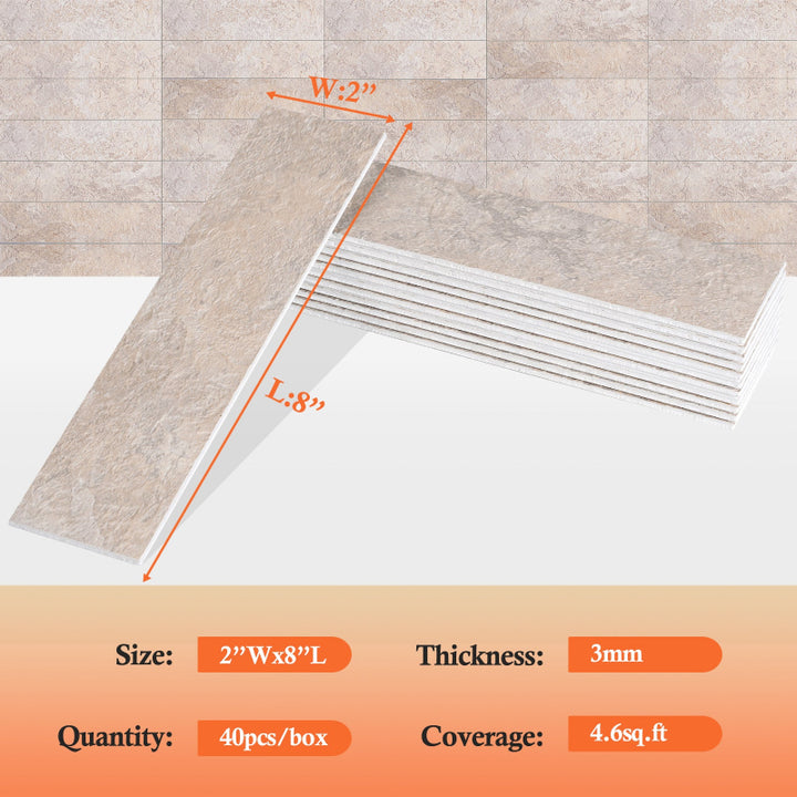 subway tile size