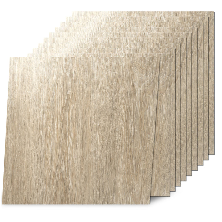  Natural Maple Peel and Stick Floor Tile