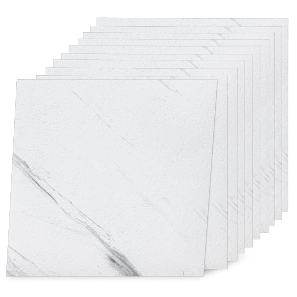 Jazz White self adhesive floor tiles