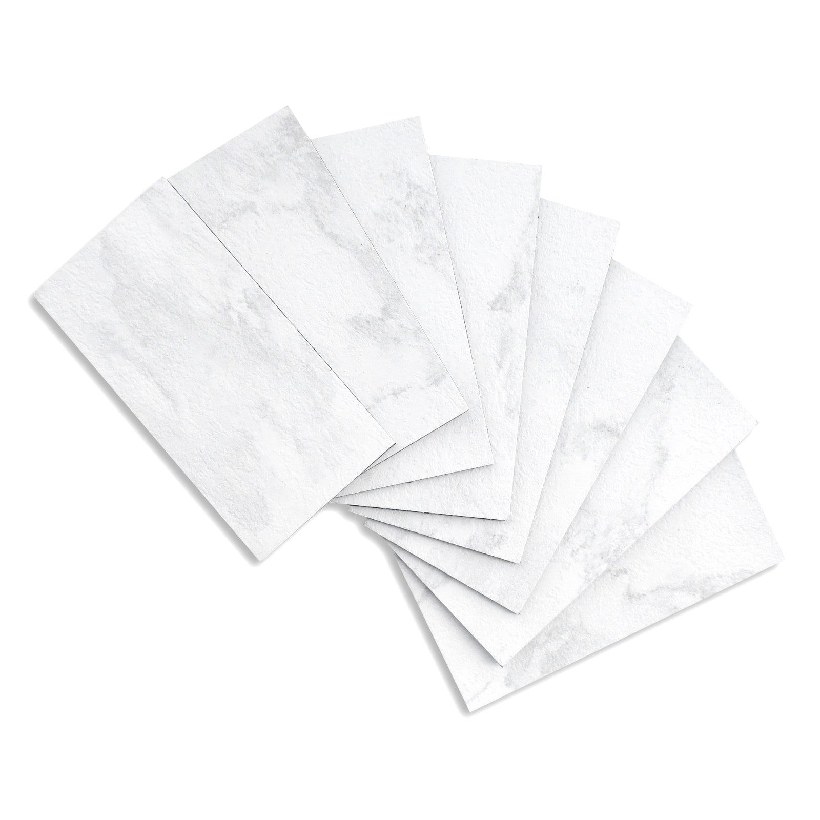 Kara White Stone Peel and Stick Backsplash