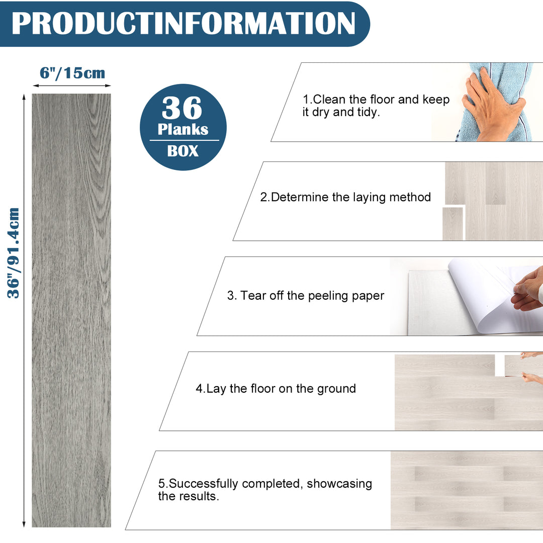 flooring tile size