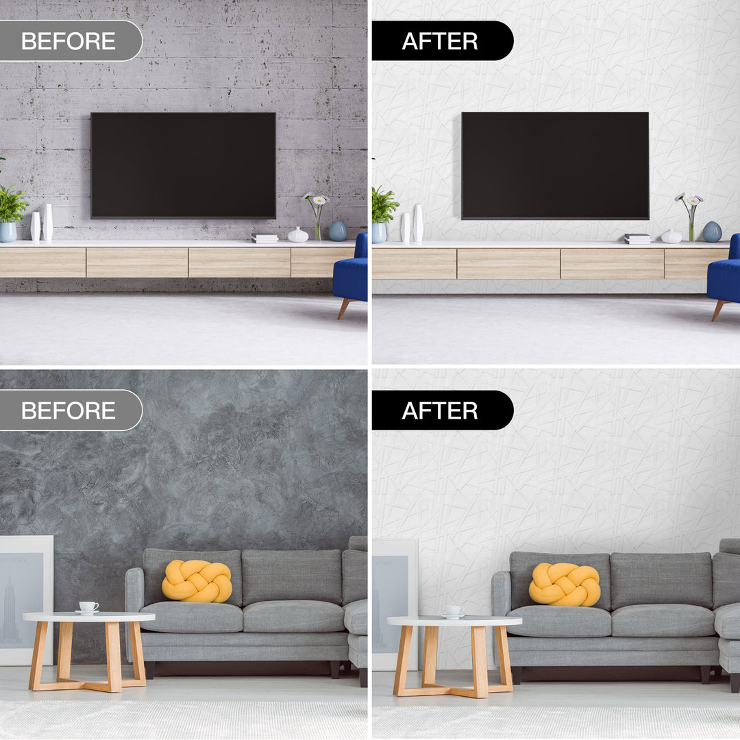 before/after 3d wall panels