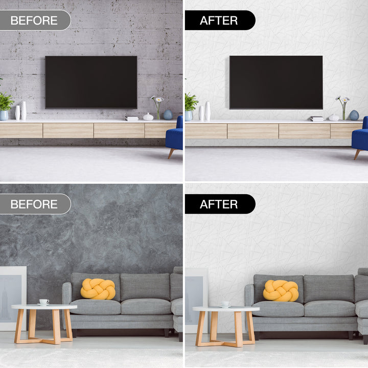 before/after 3d wall panels