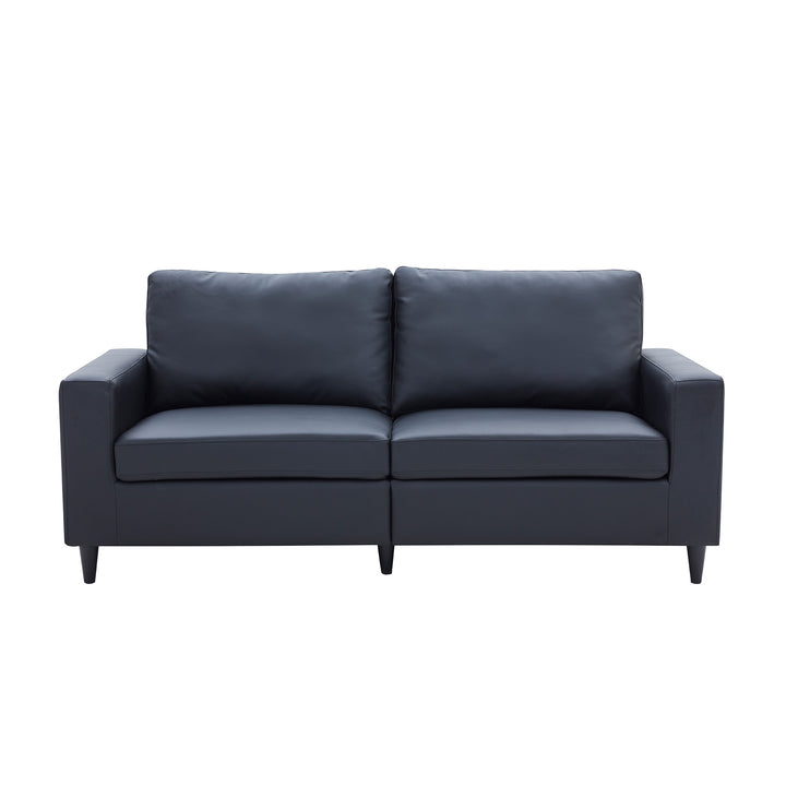 Orisfur. Modern Style 3 Seat Sofa PU Leather Upholstered Couch Furniture for Home or Office (3-Seat Sofa)