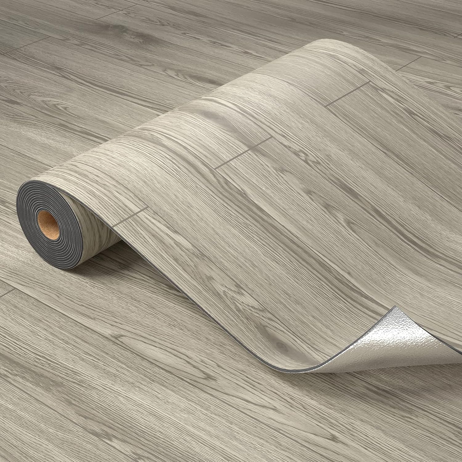 Gray Maroon Peel and Stick Floor Tiles