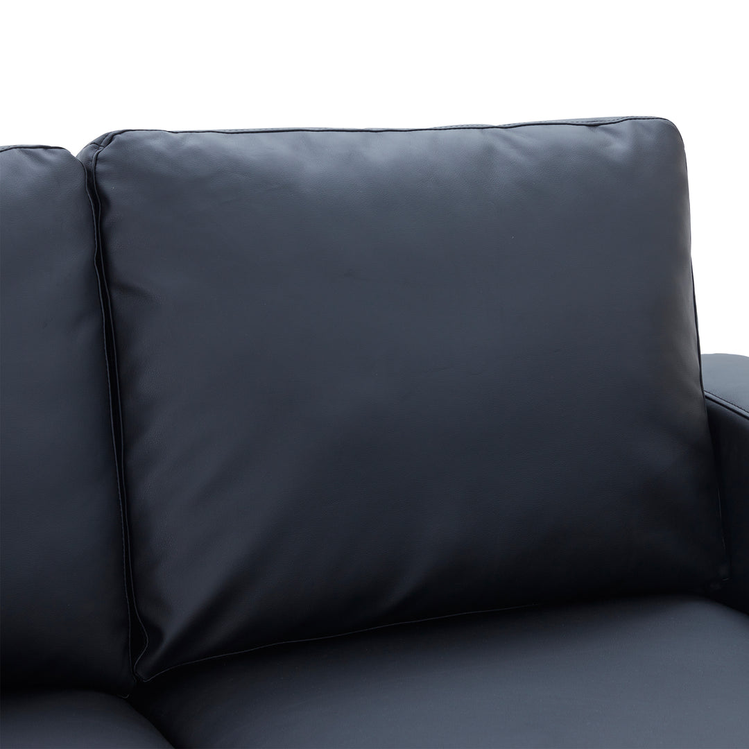 Orisfur. Modern Style 3 Seat Sofa PU Leather Upholstered Couch Furniture for Home or Office (3-Seat Sofa)